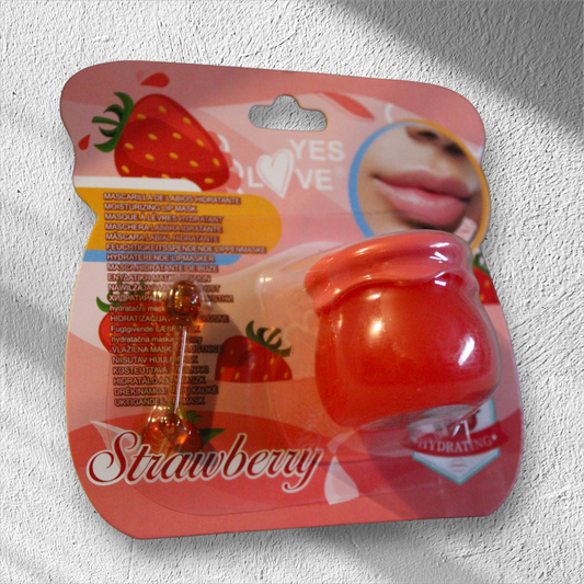 🍓 Douceur Fraise – Le baume à lèvres en pot de miel