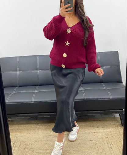 Gilet à Boutons Fantaisie – Chic et Douillet