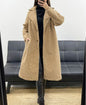 Manteau Long Oversize à Poils Doux